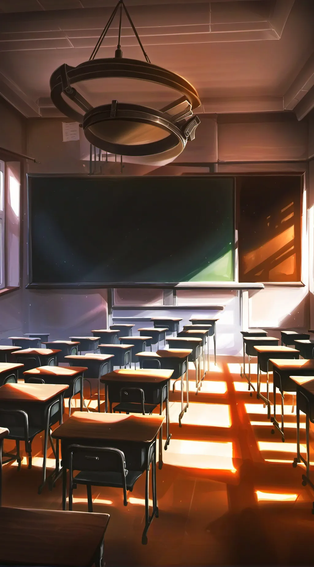 ai character: classroom  background