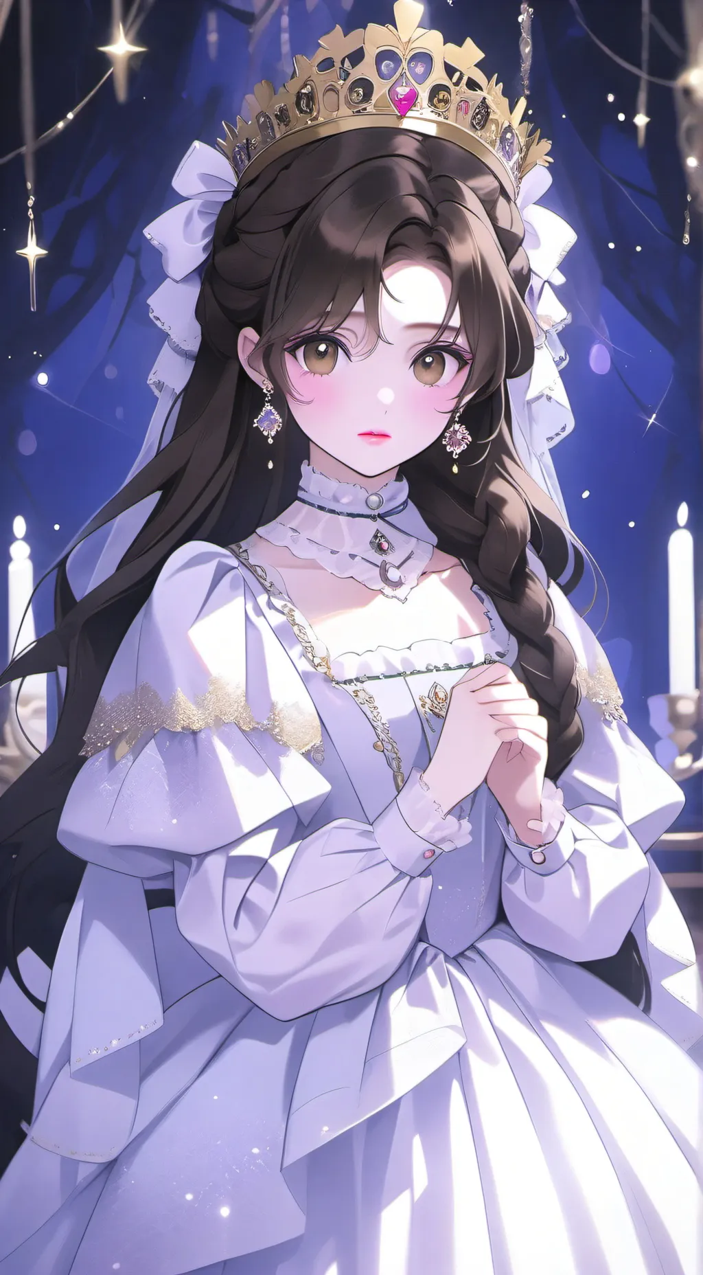 ai character: Crystal background