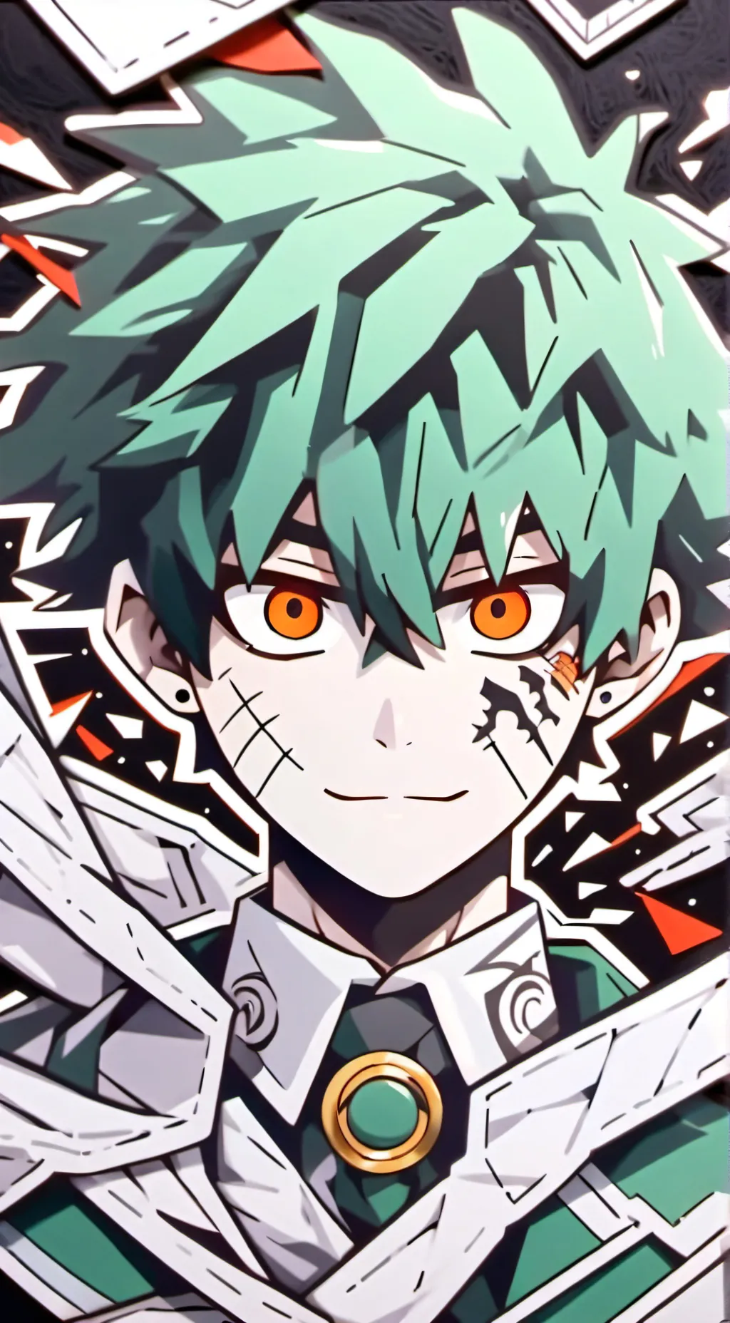 ai character: Villian deku.. background