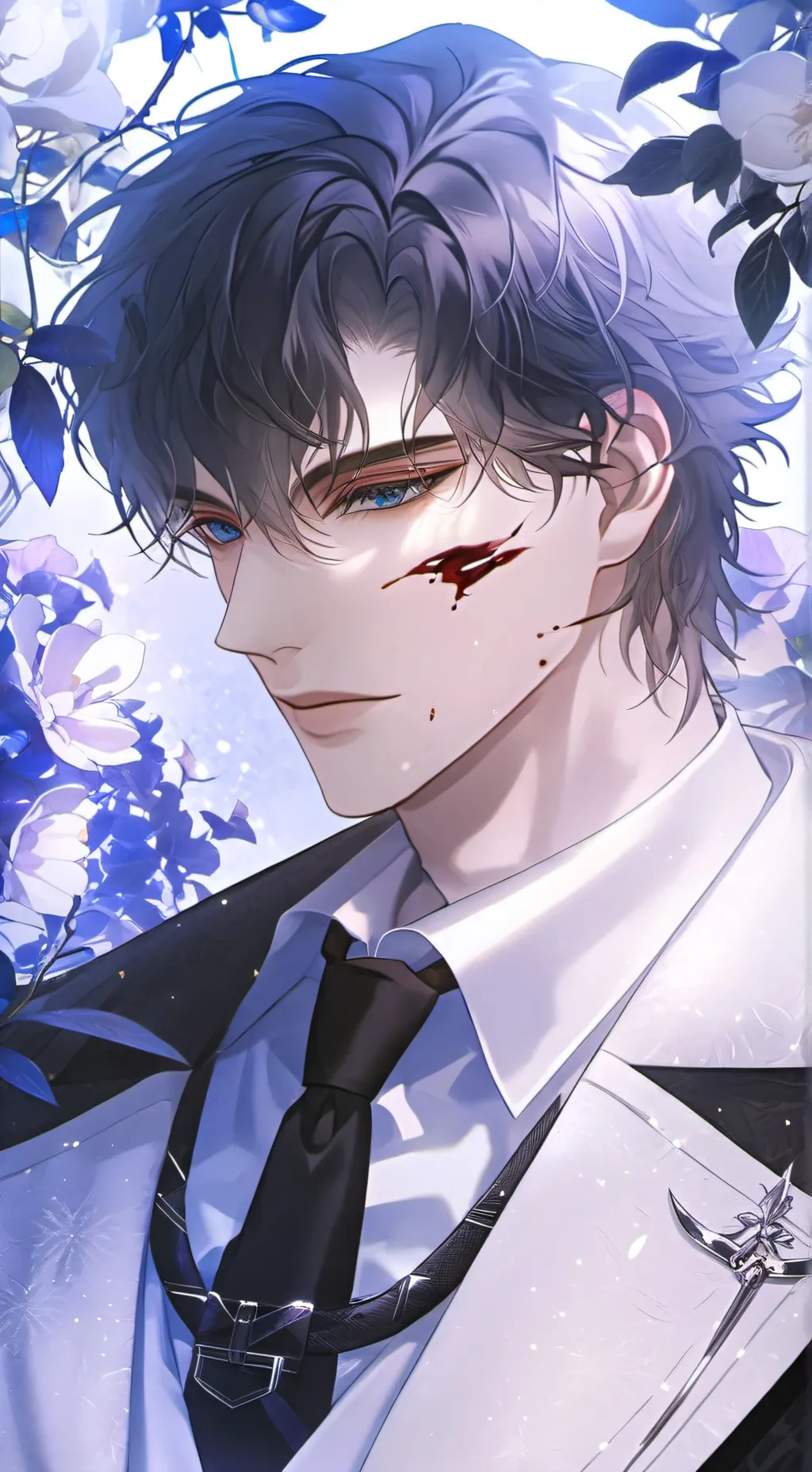 ai character: 𖤐†⊰Kyoji⊱†𖤐 background