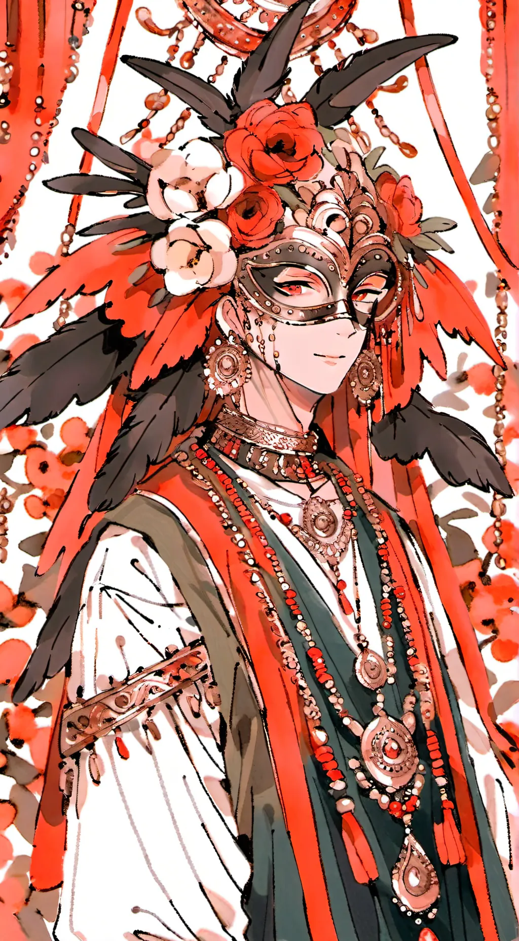 ai character: Masquerade background