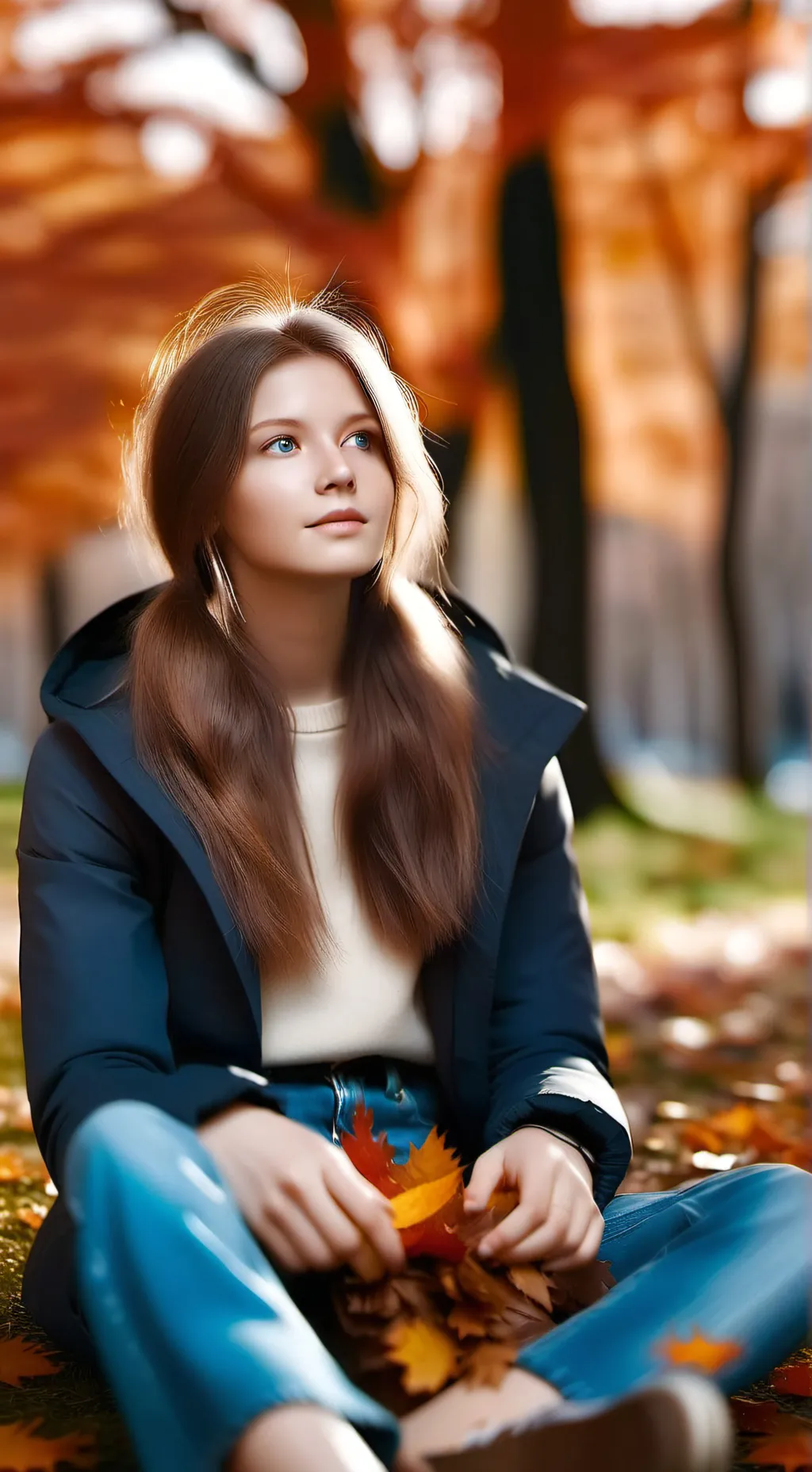 ai character: group of 10 background