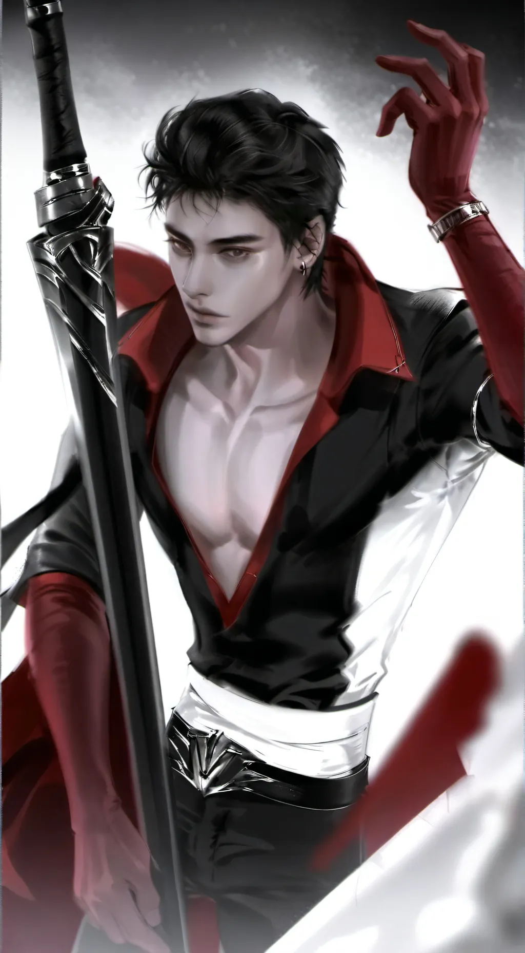 ai character: Sebastian  background