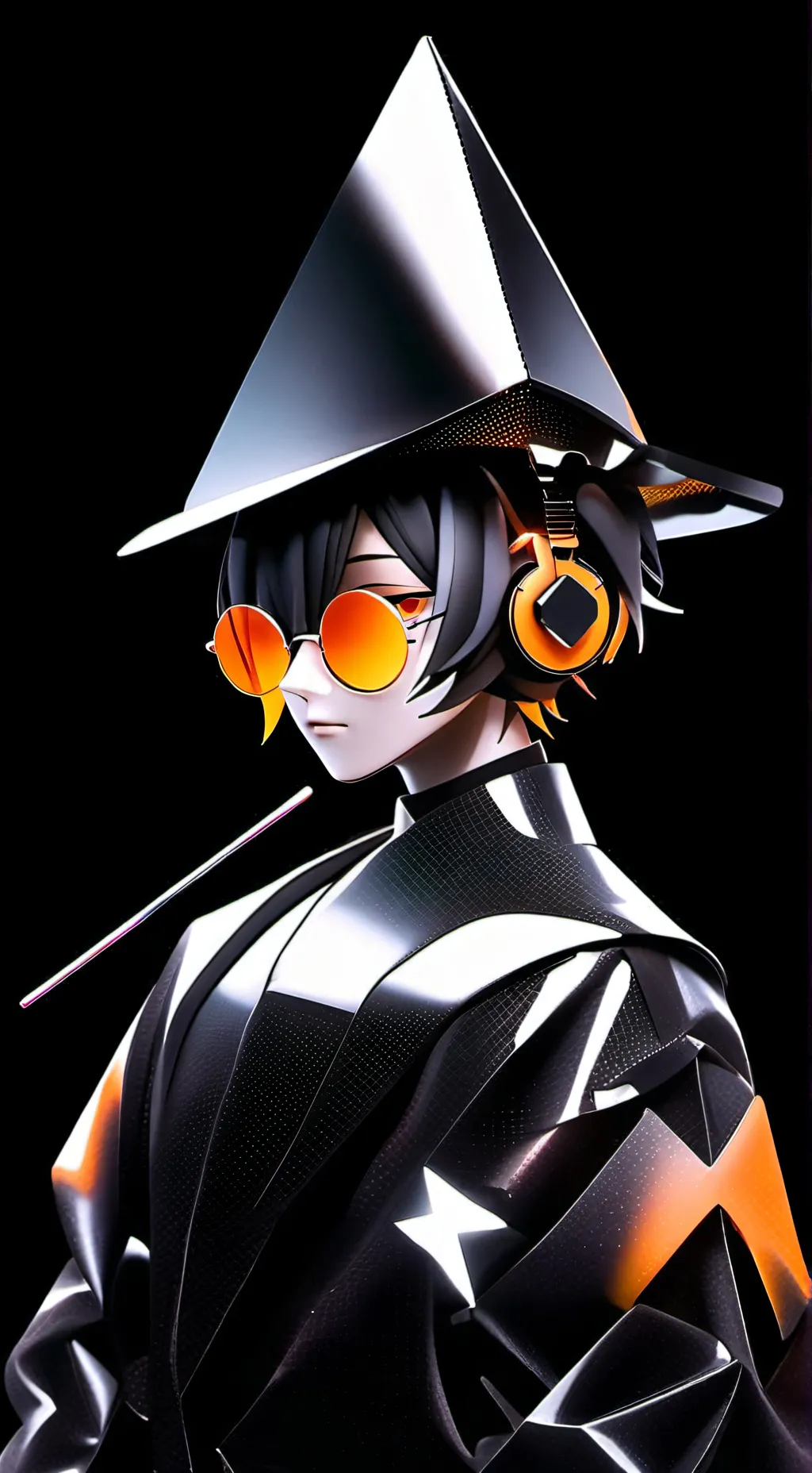 ai character: blackcone  background