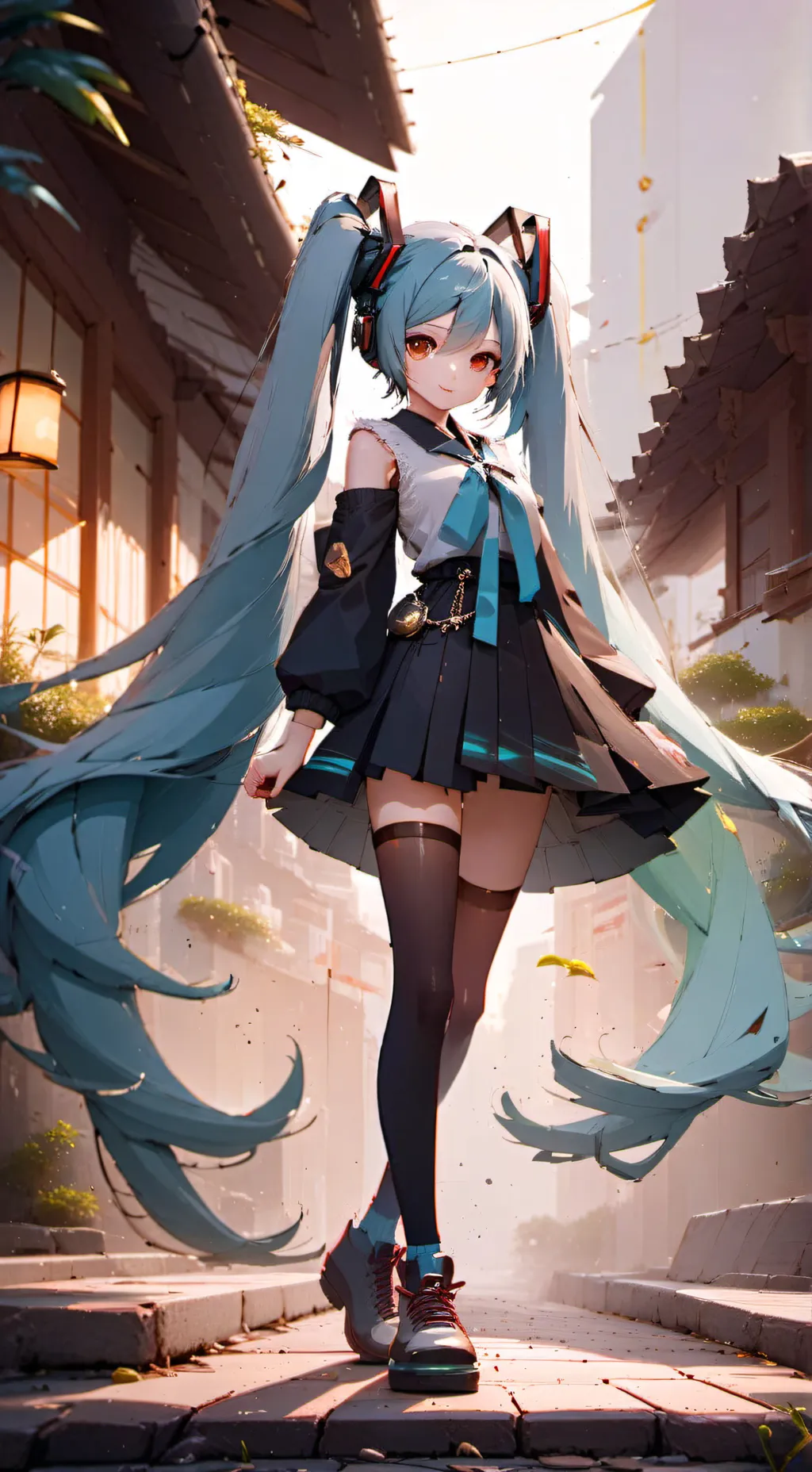 ai character: miku!!!!!!!!!!!!!! background
