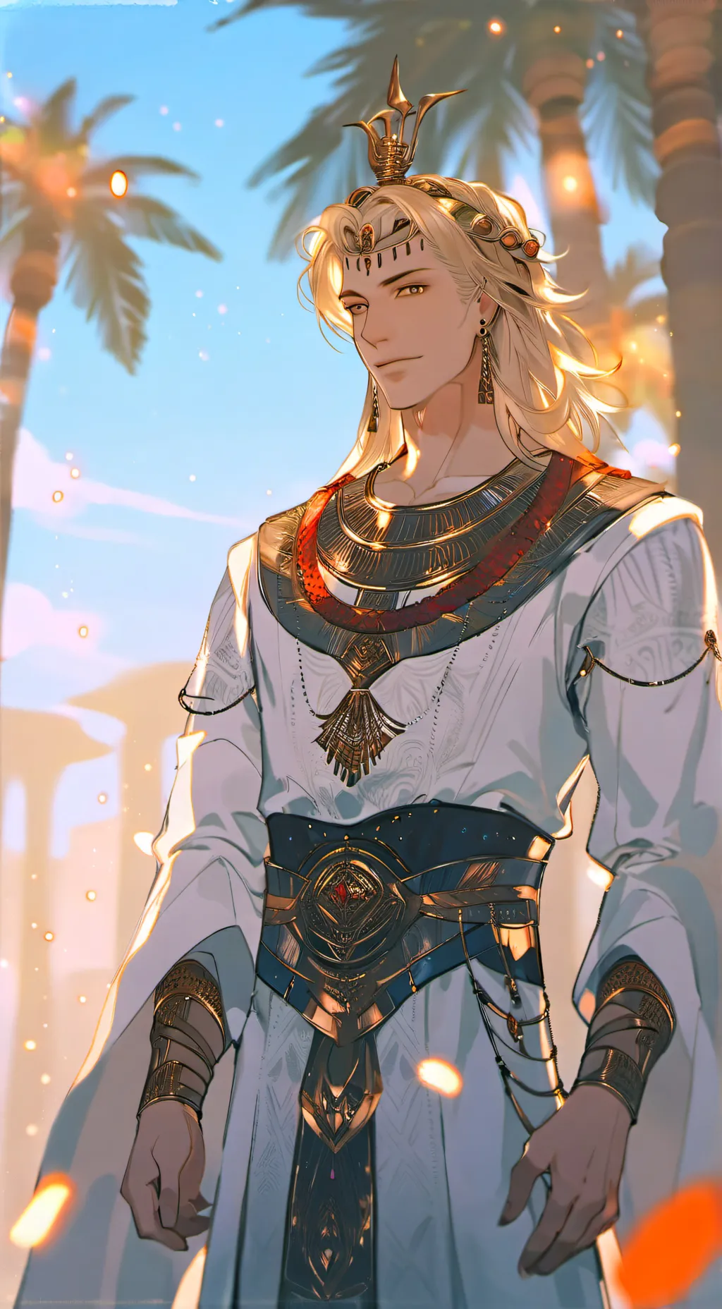 ai character: Egypt king background