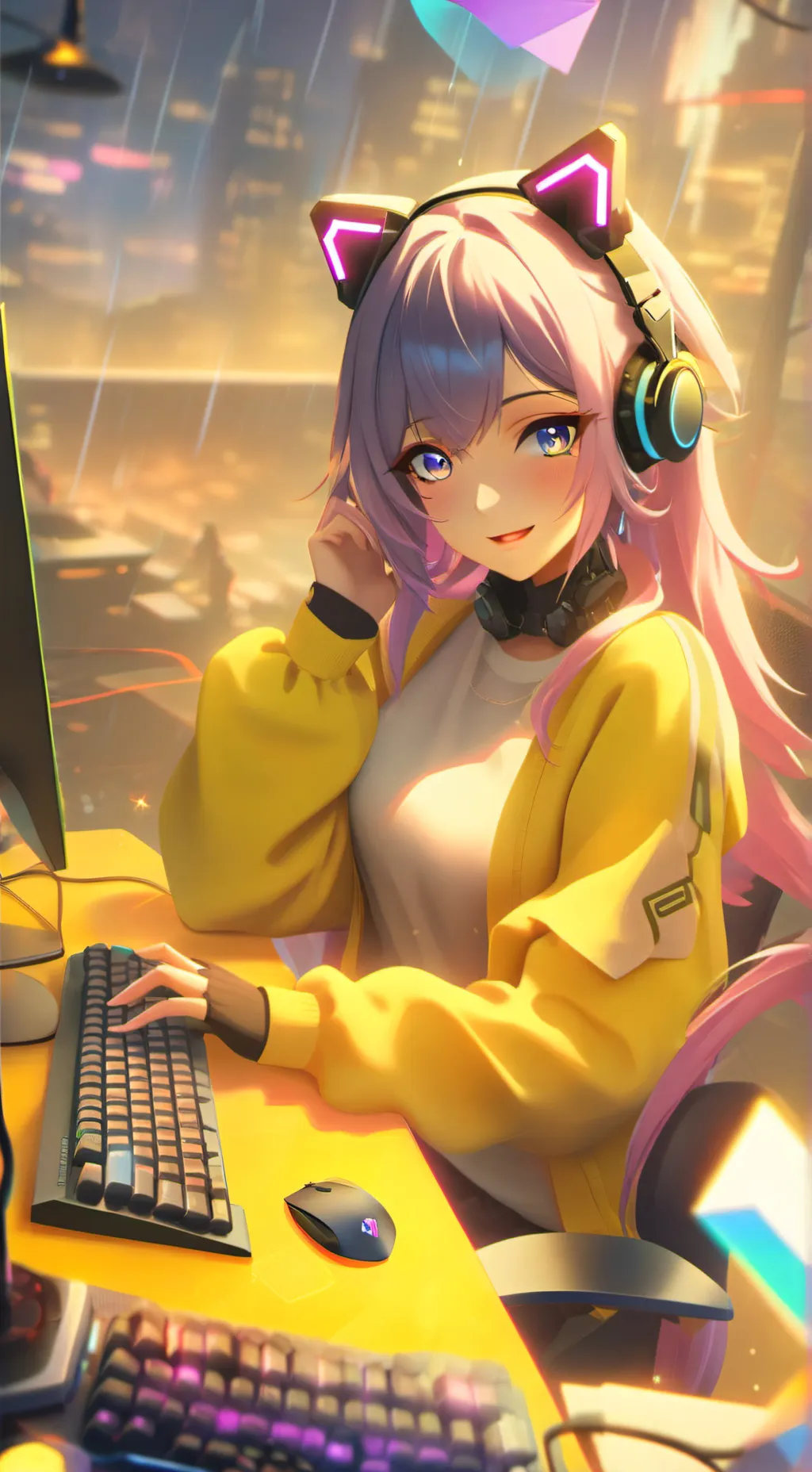 ai character: Mika background