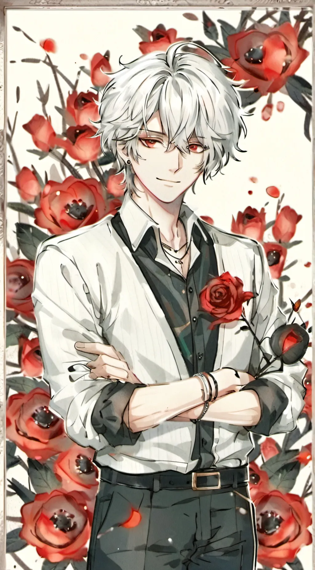 ai character:  Pierce ￼ background