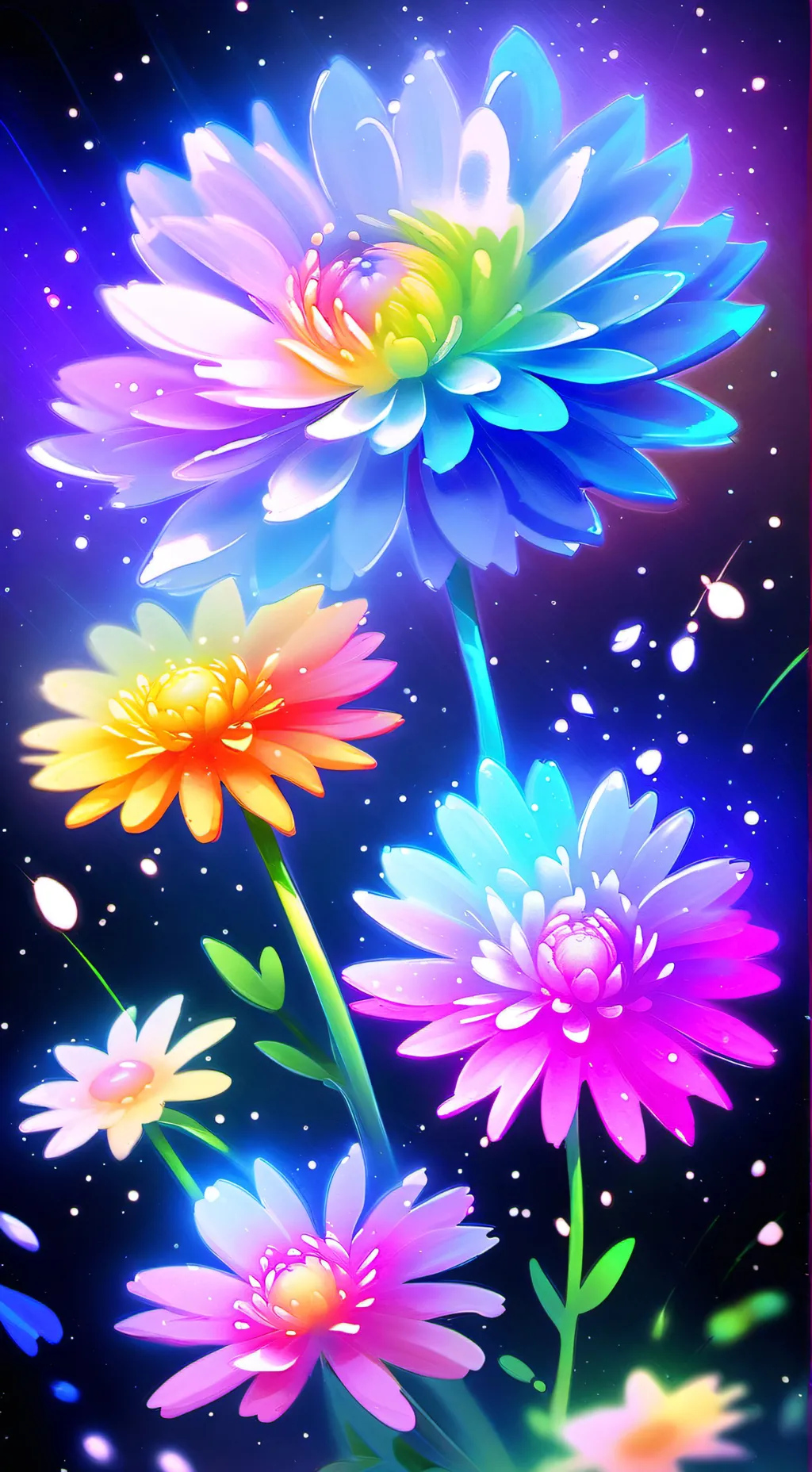 ai character: Moonflower background