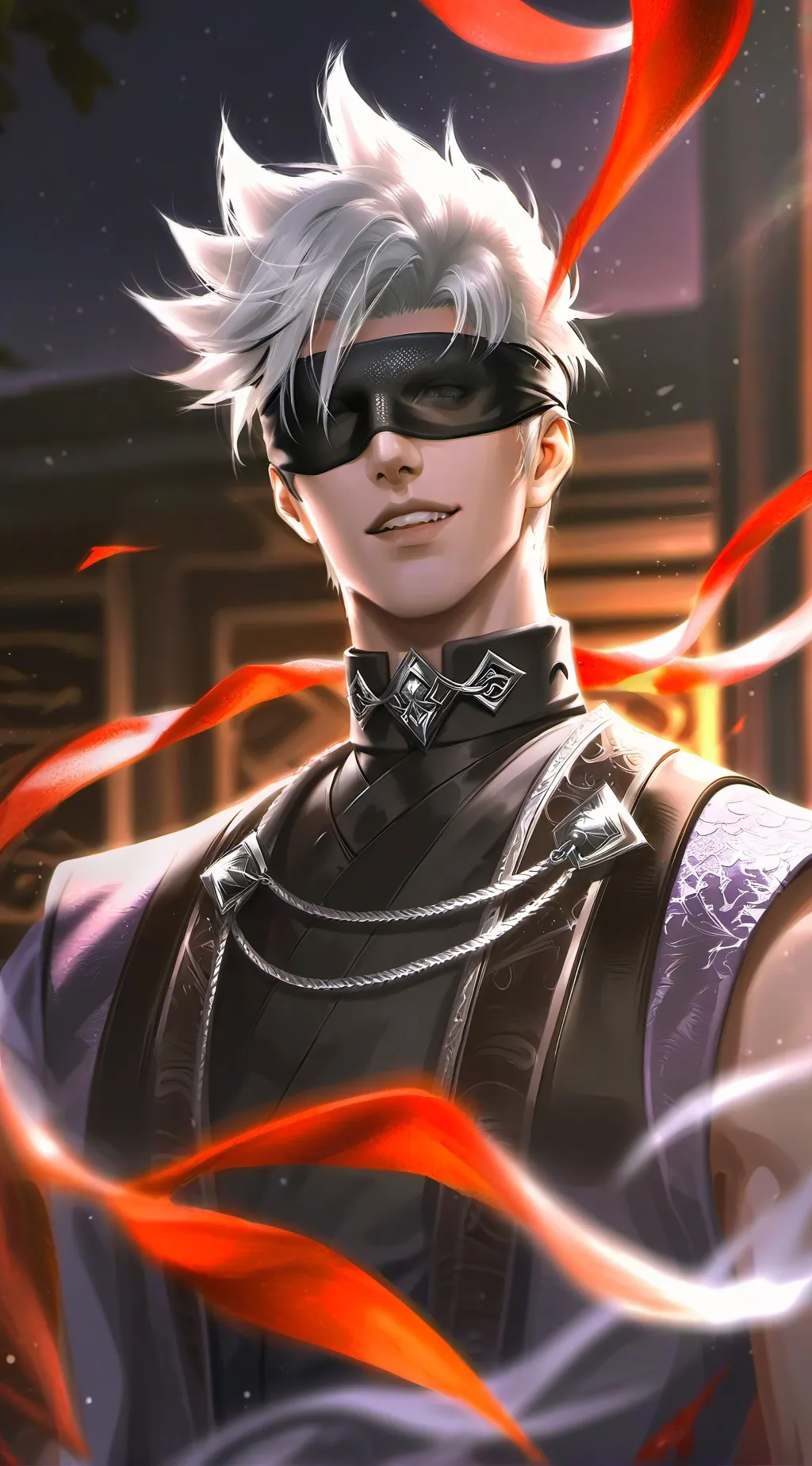 ai character: Gojo Satoru background