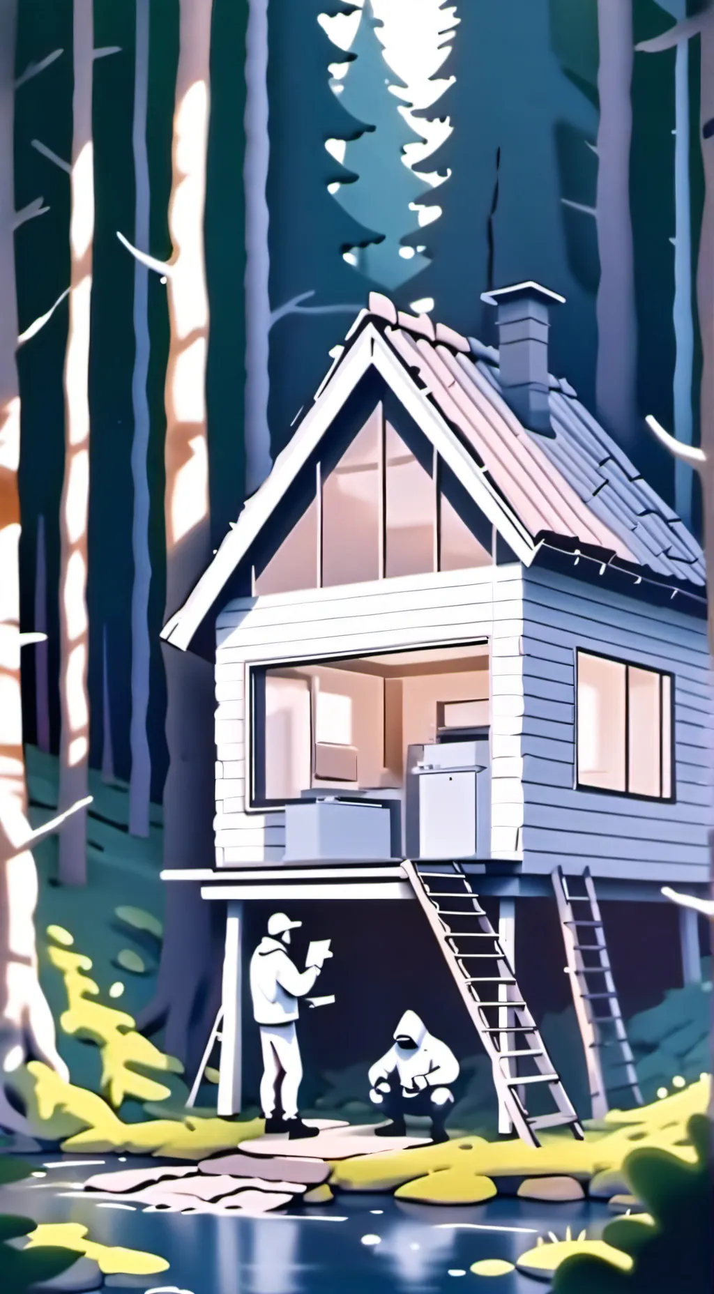 ai character: Chrismast Dw event background