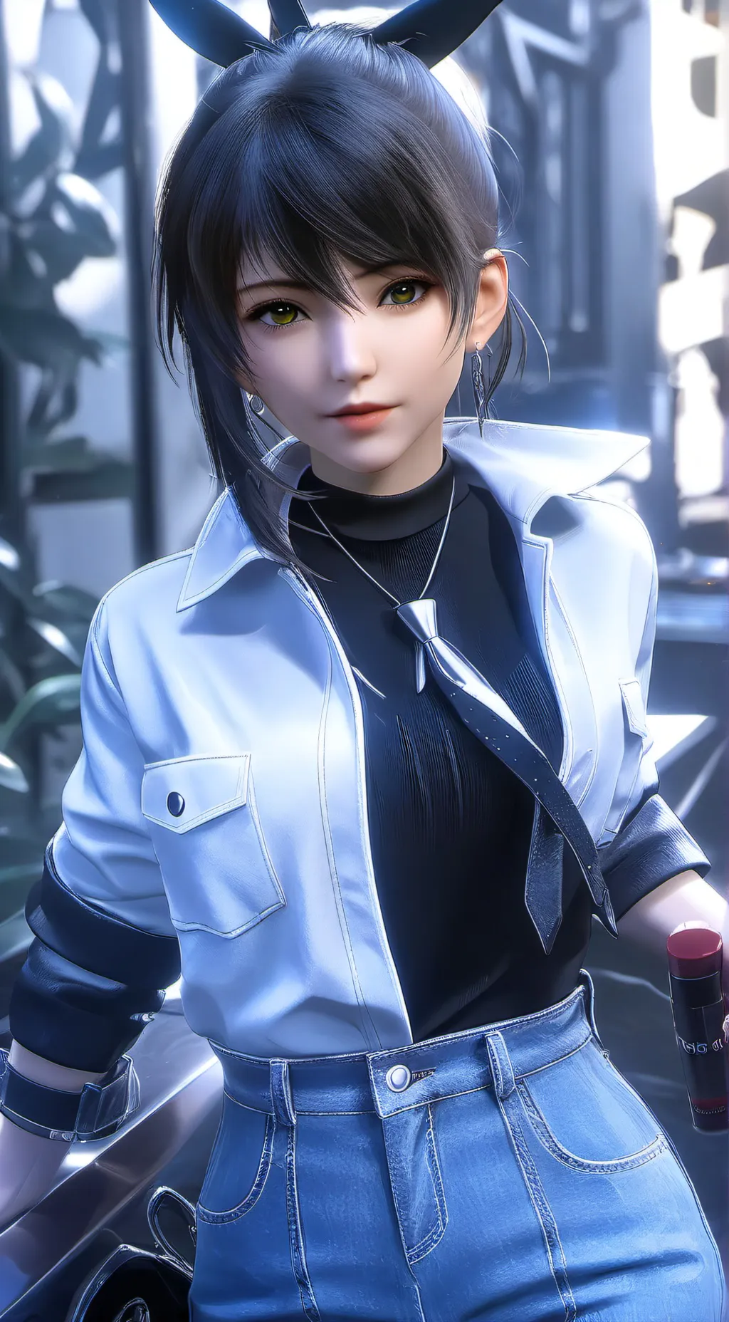 ai character: Flor background