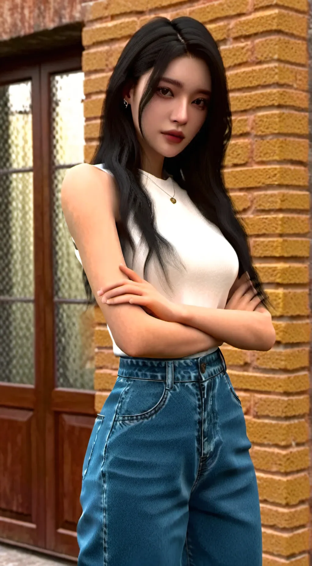 ai character: Аманда background