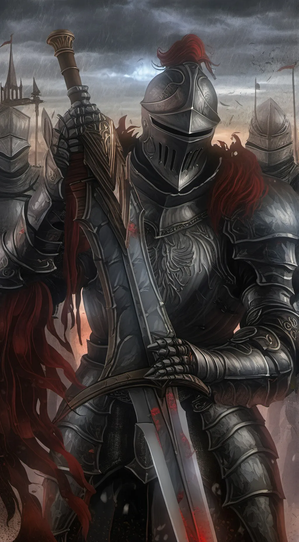 ai character: Warrior ￼￼ background