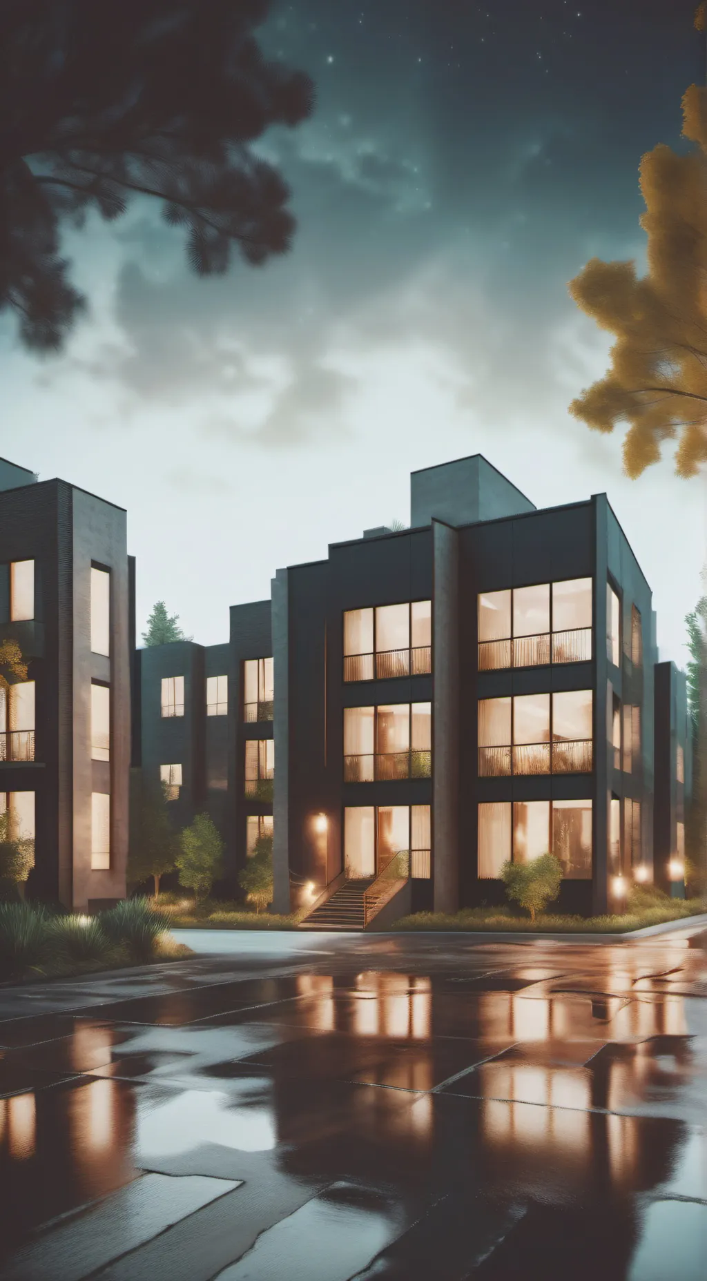 ai character: walking home alone background