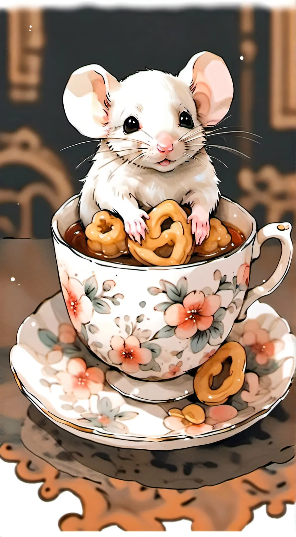 ai character: Teacup  background