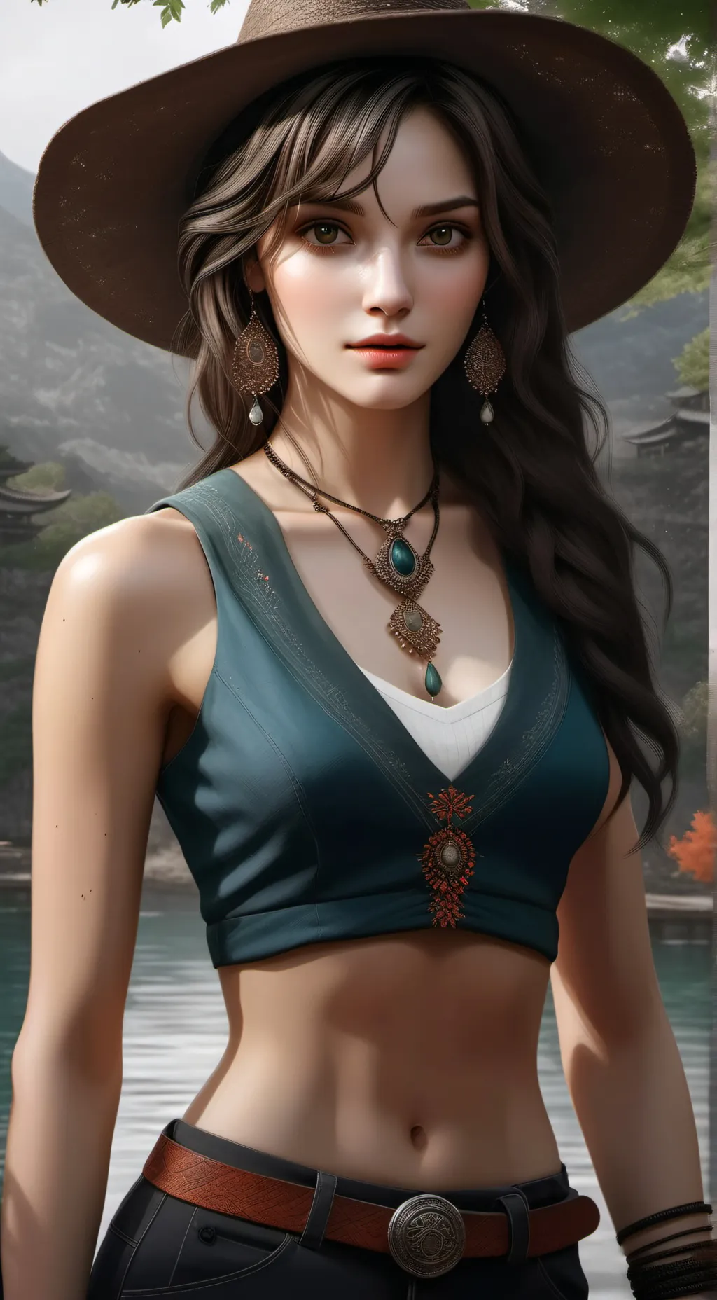 ai character: Audrey Castle  background