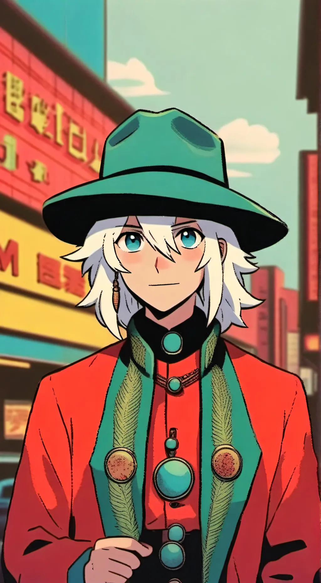 ai character: Pokemon x mha background