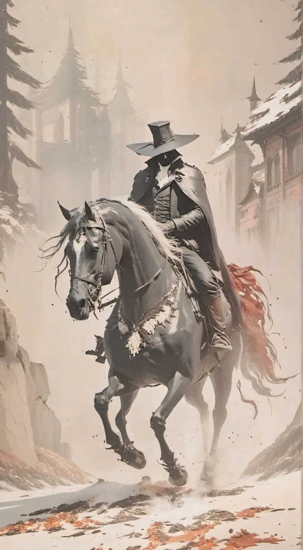 ai character: Headless Horseman2 background