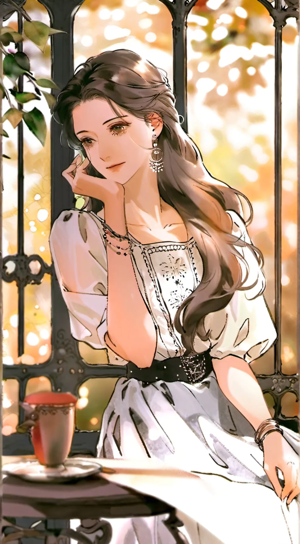 ai character: maman sévère  background