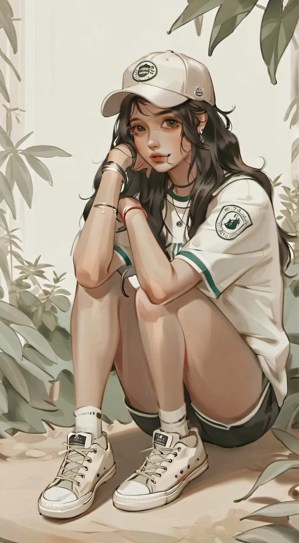 ai character: Evelyne  background