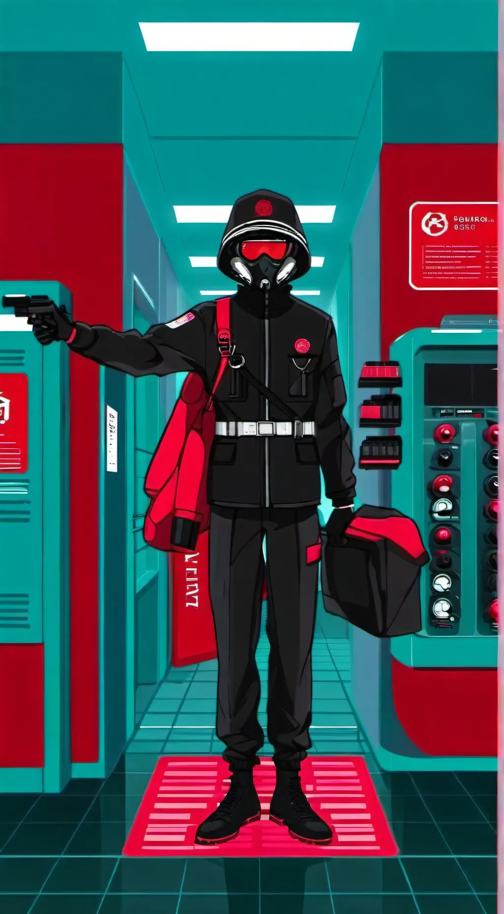 ai character: Mha + Squid game 2 background