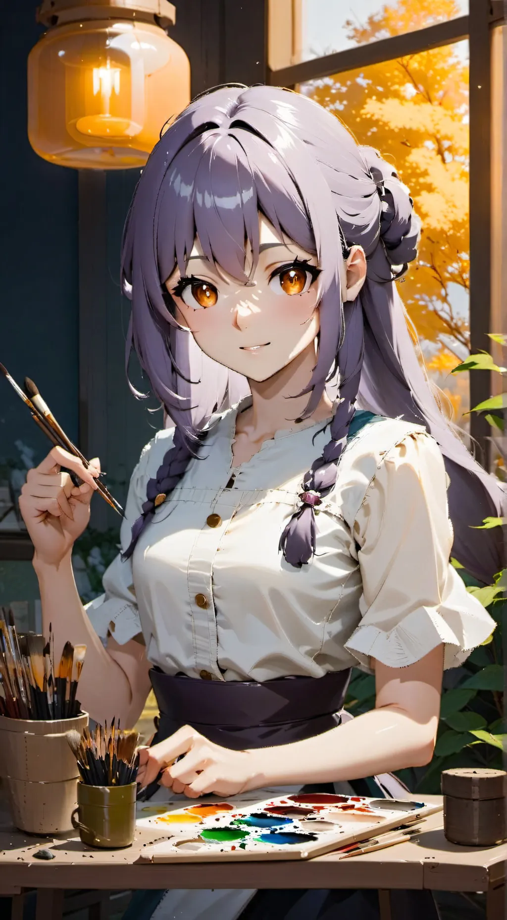 ai character: Eva background