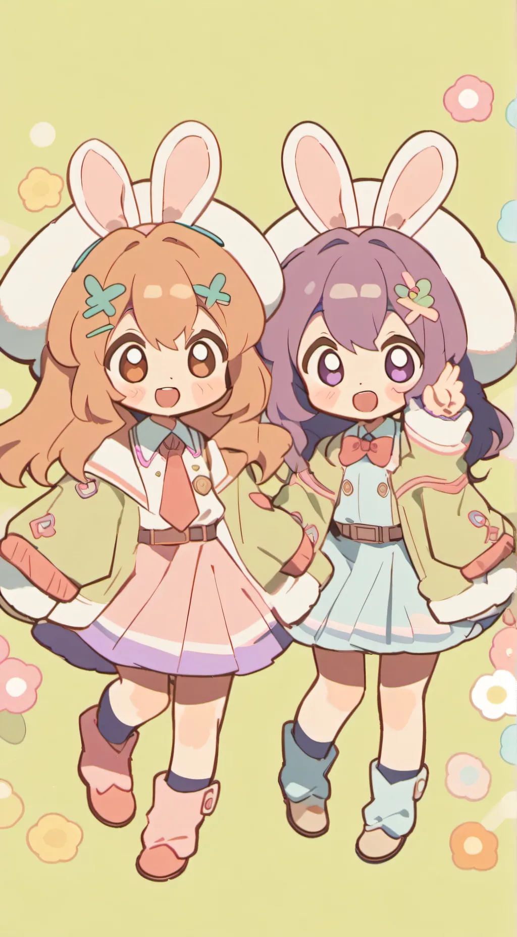 ai character: Lily and Lolilpop background