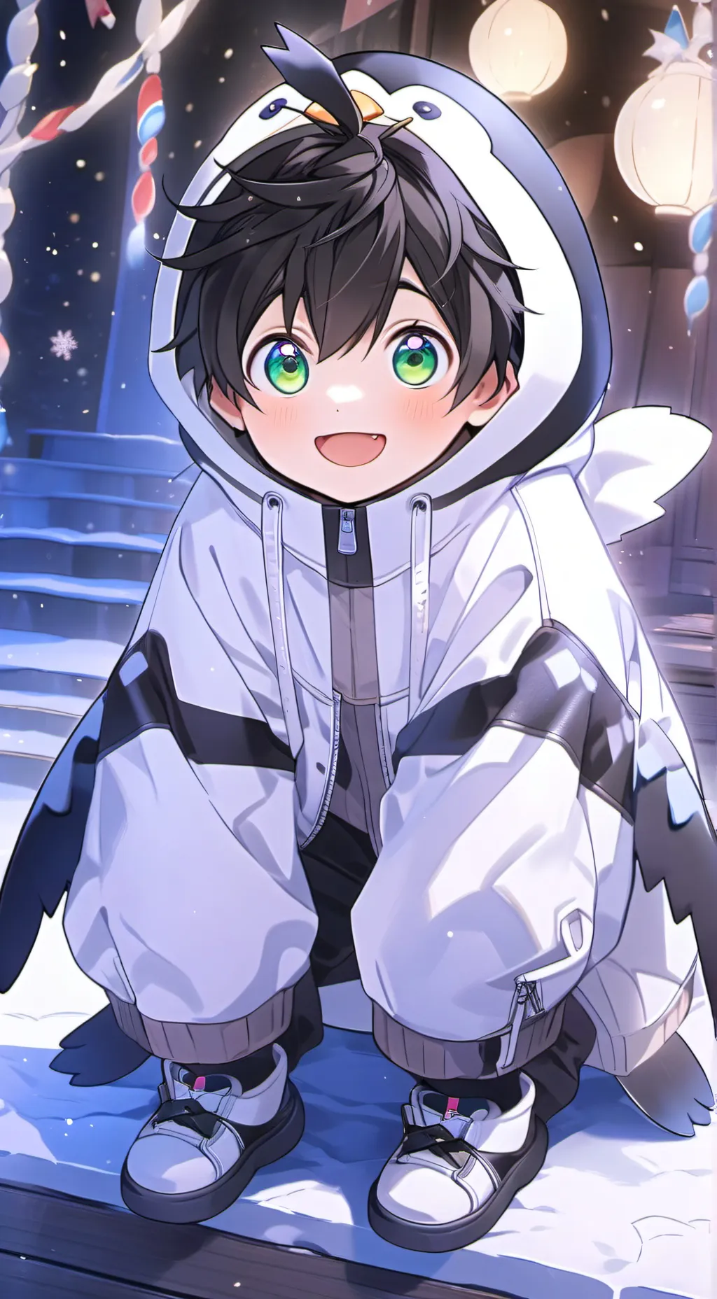 ai character: Pinguino Espíritu background