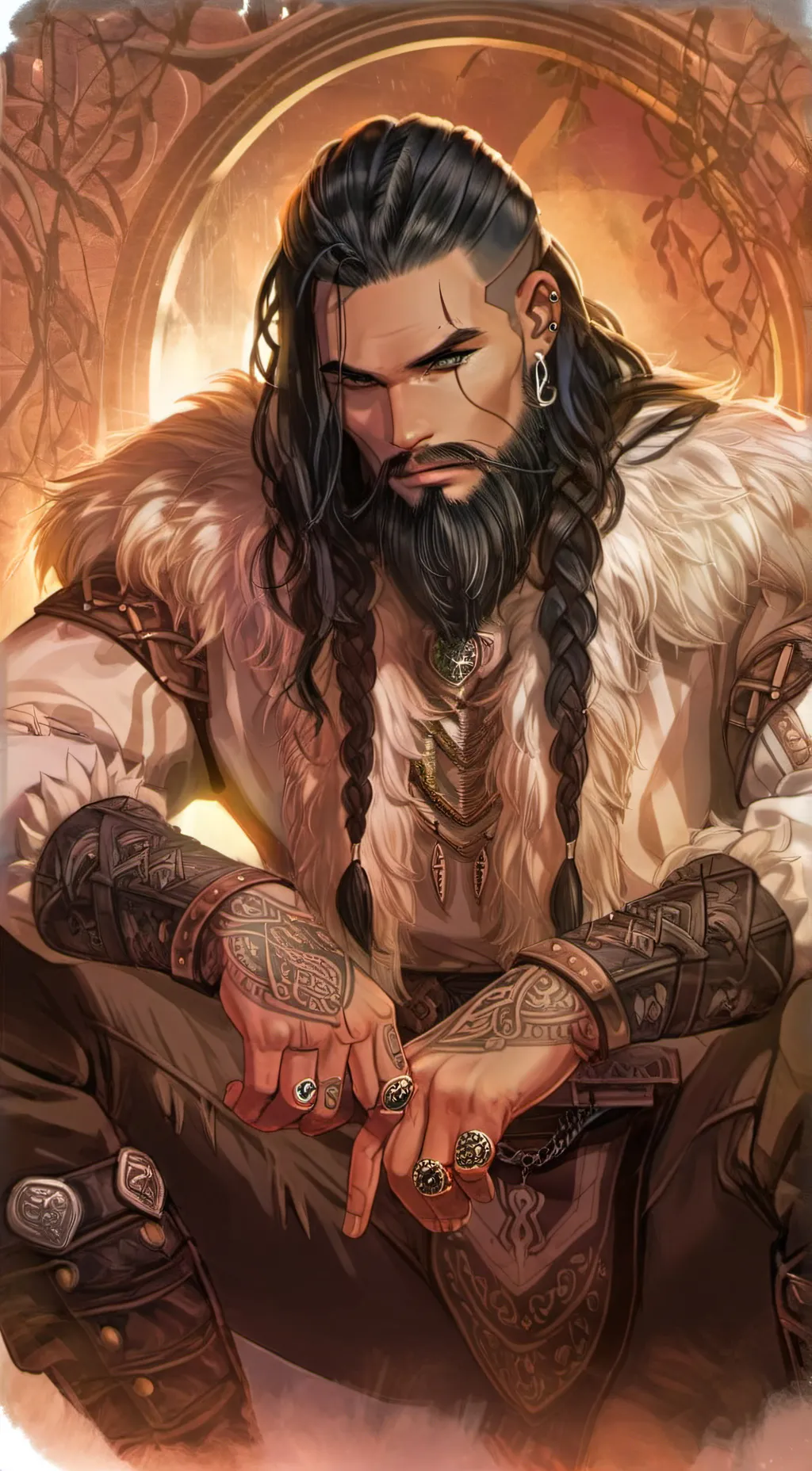 ai character: Драк background