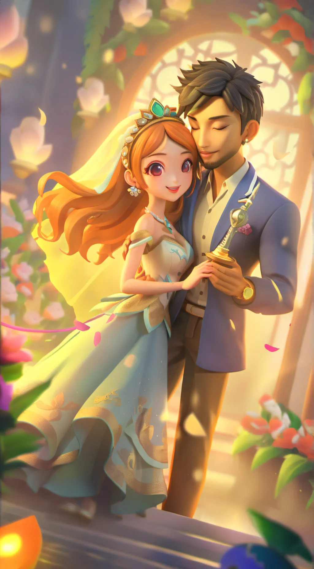 ai character: Wedding OP background