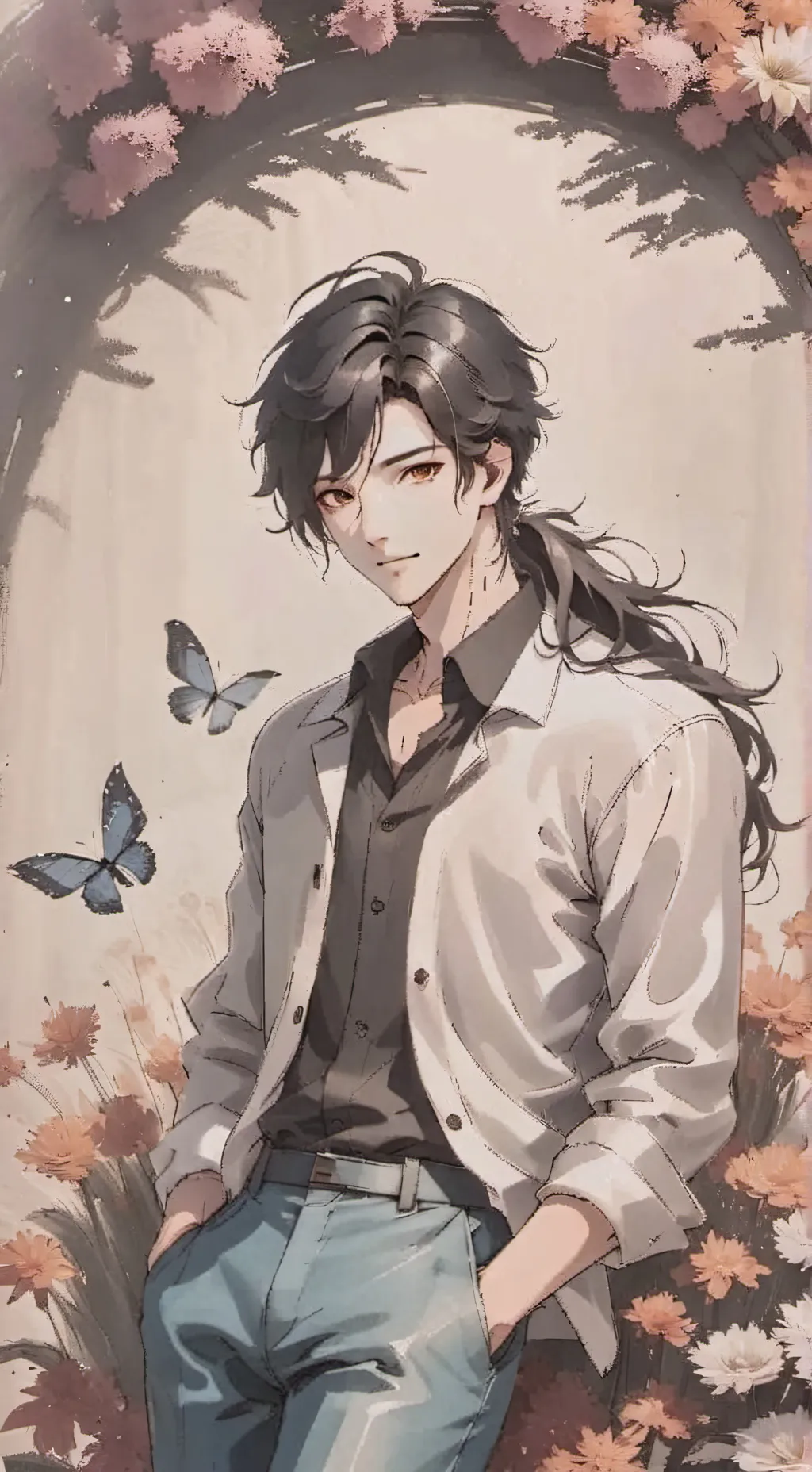 ai character: Mui and yui background