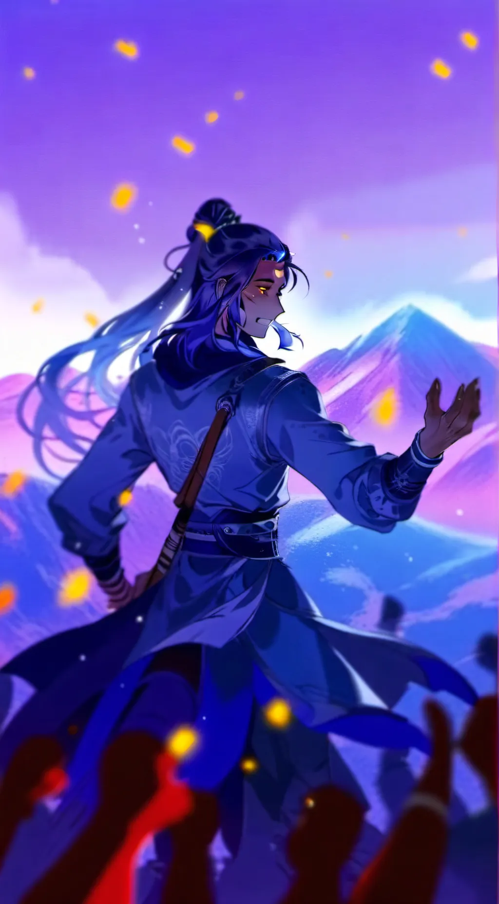 ai character: moon (r) background