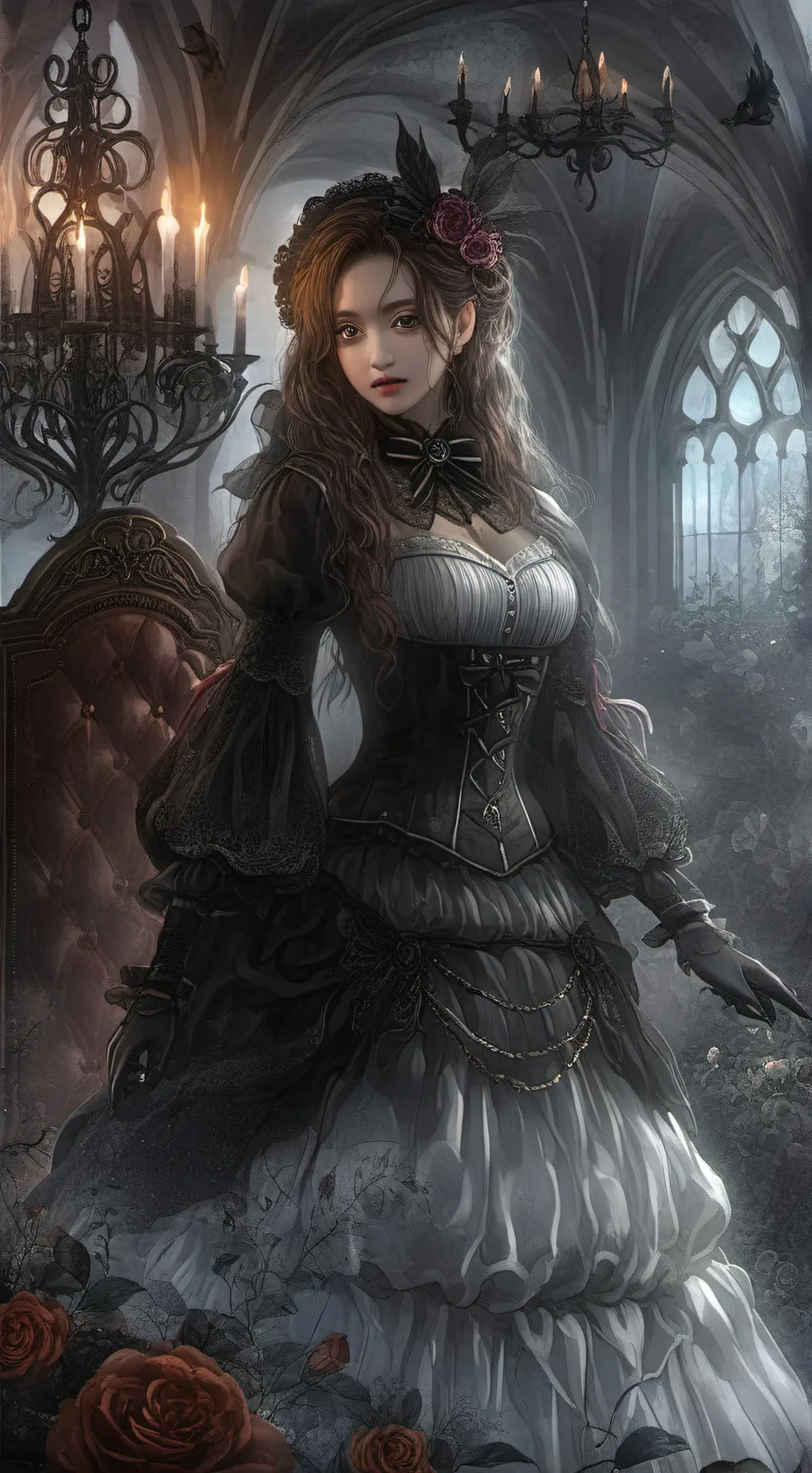 ai character: Ebony  background