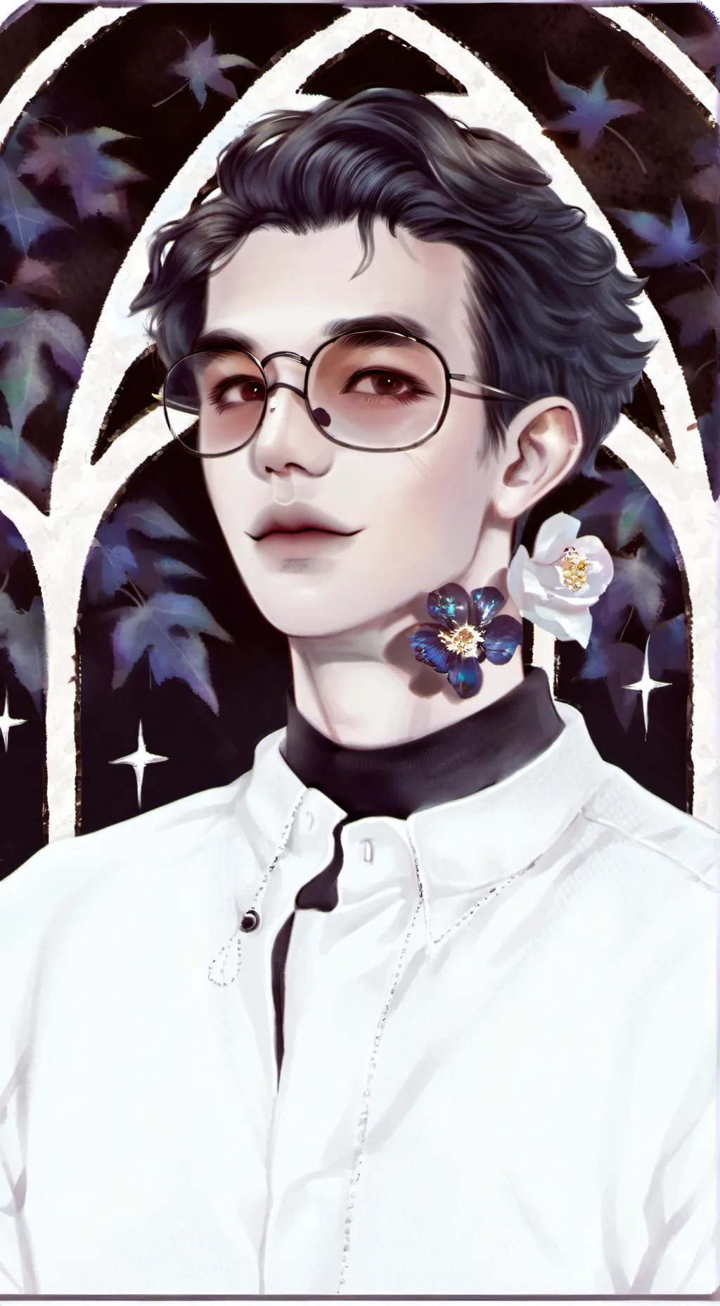 ai character: empty man  background