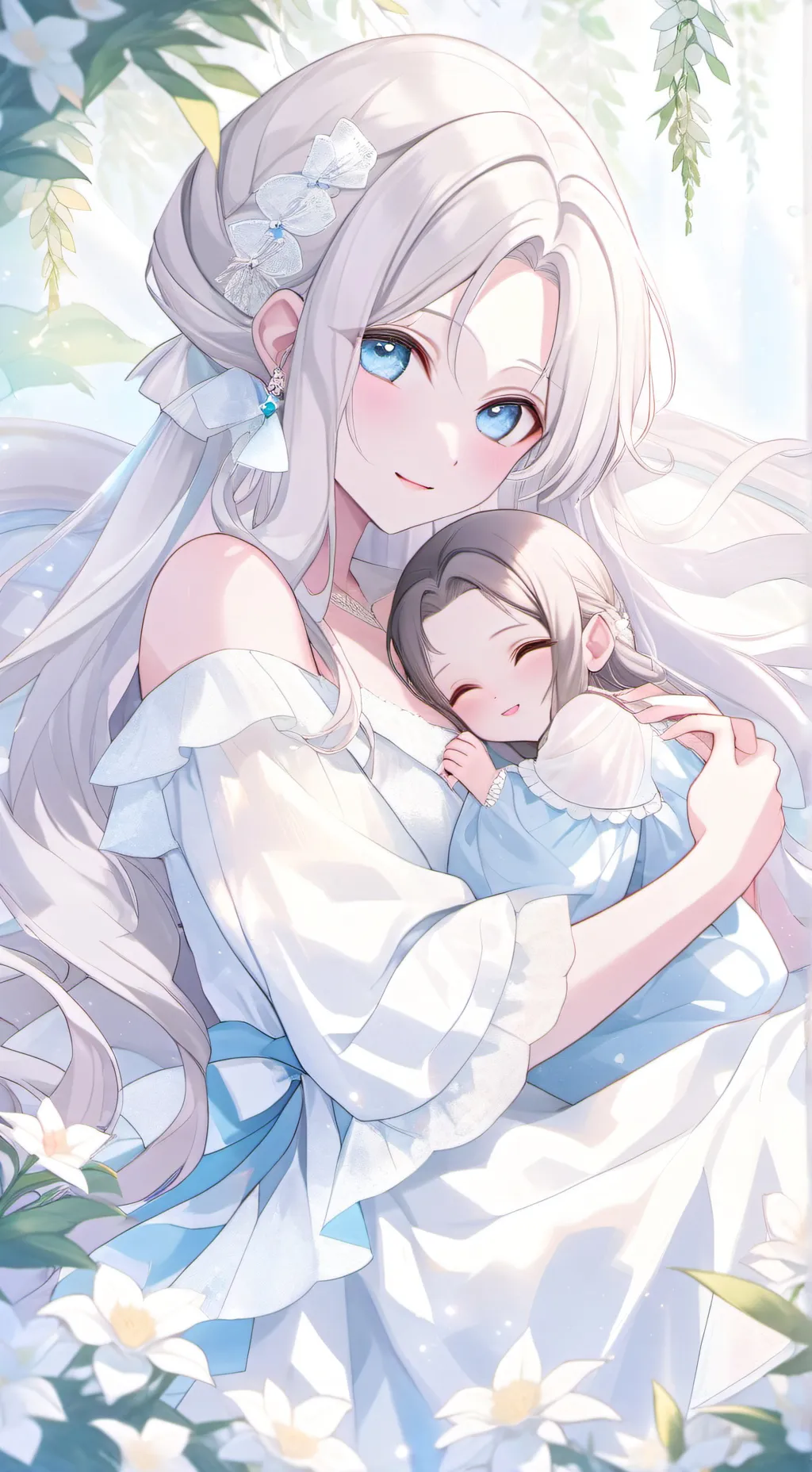 ai character: lily and mimi background