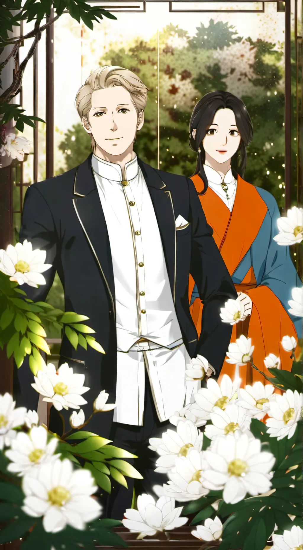 ai character: Mha beach background