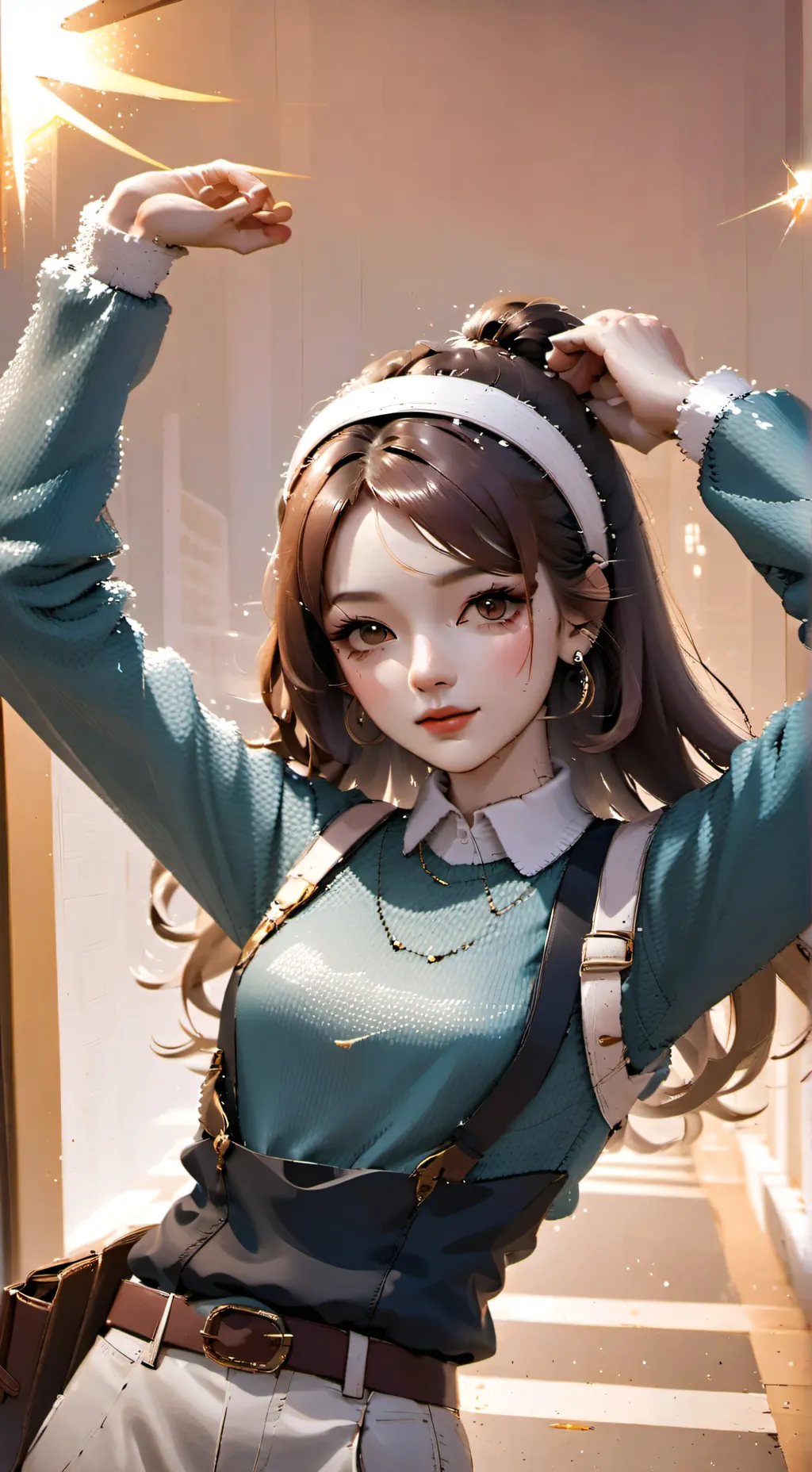 ai character: Aurora background