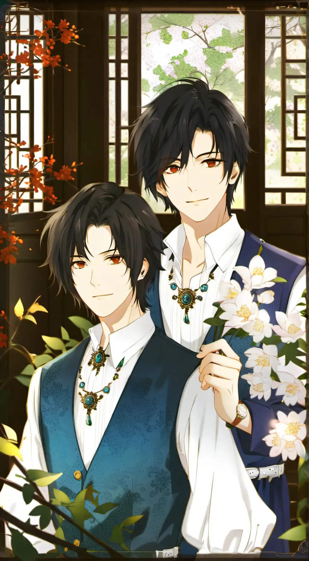 ai character: Nick and Josh background