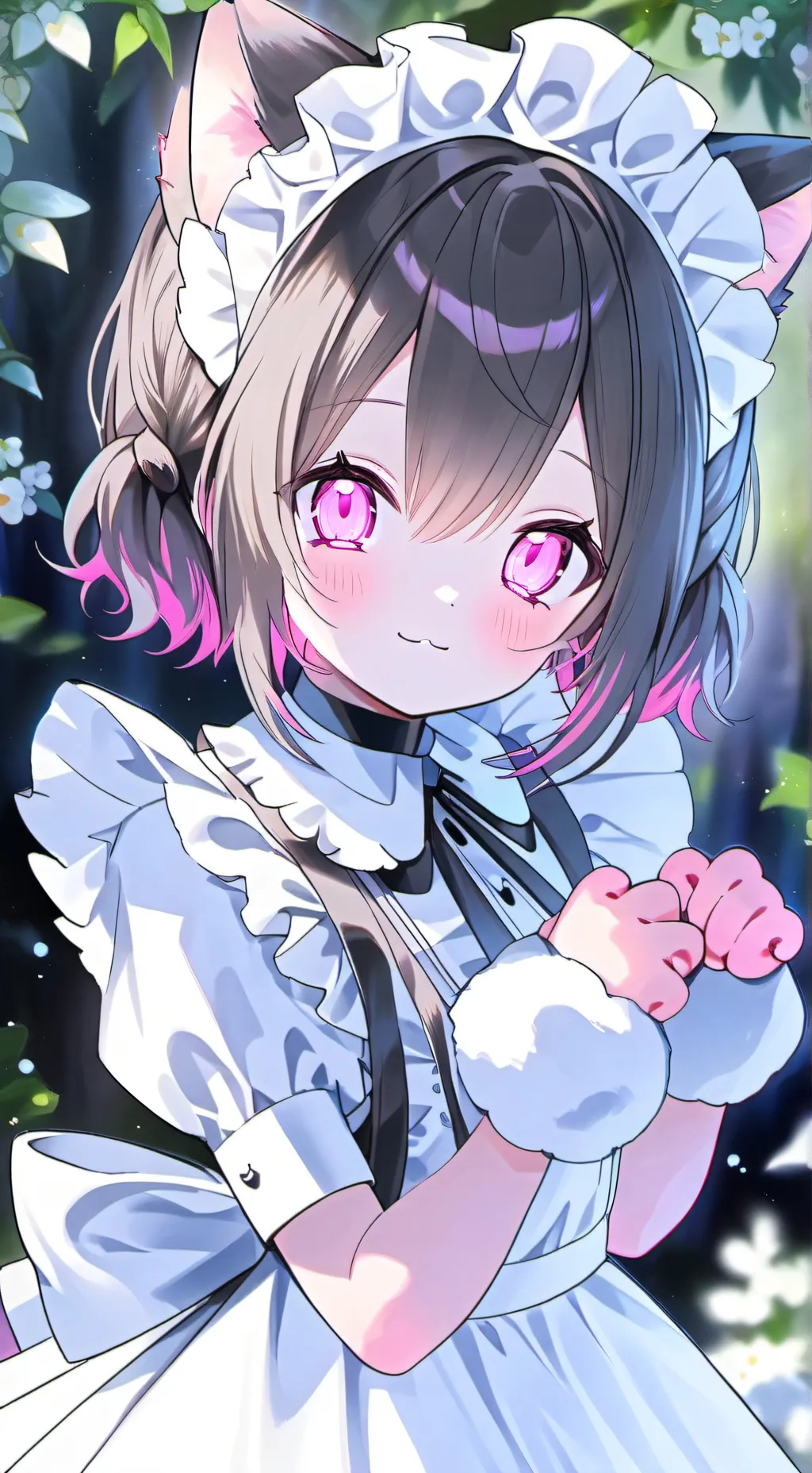 ai character: Yarnie the Maid Furry background