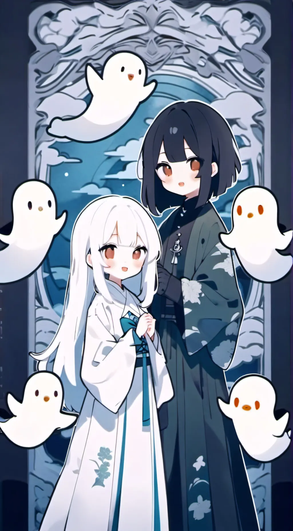 ai character: tmnt ghostbusters  background