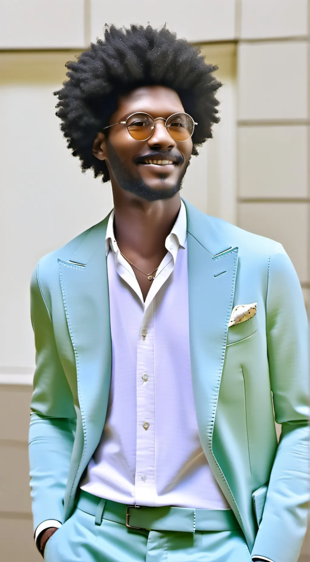 ai character: Trevor Noah  background