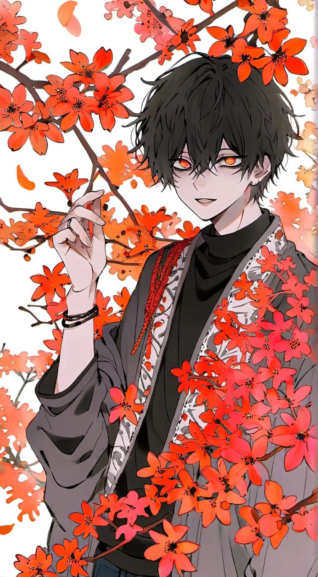 ai character: Жека🎄🍊 background