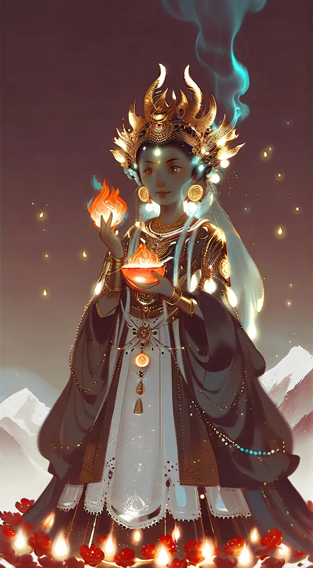 ai character: Blossom Kim  background