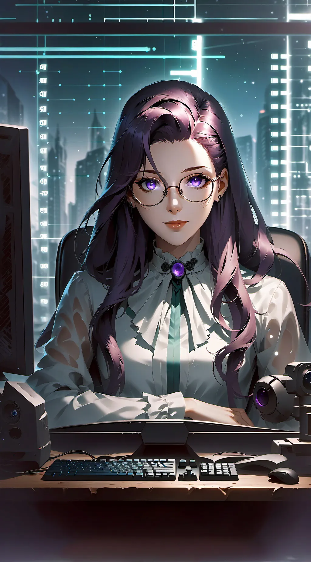 ai character: Rei background