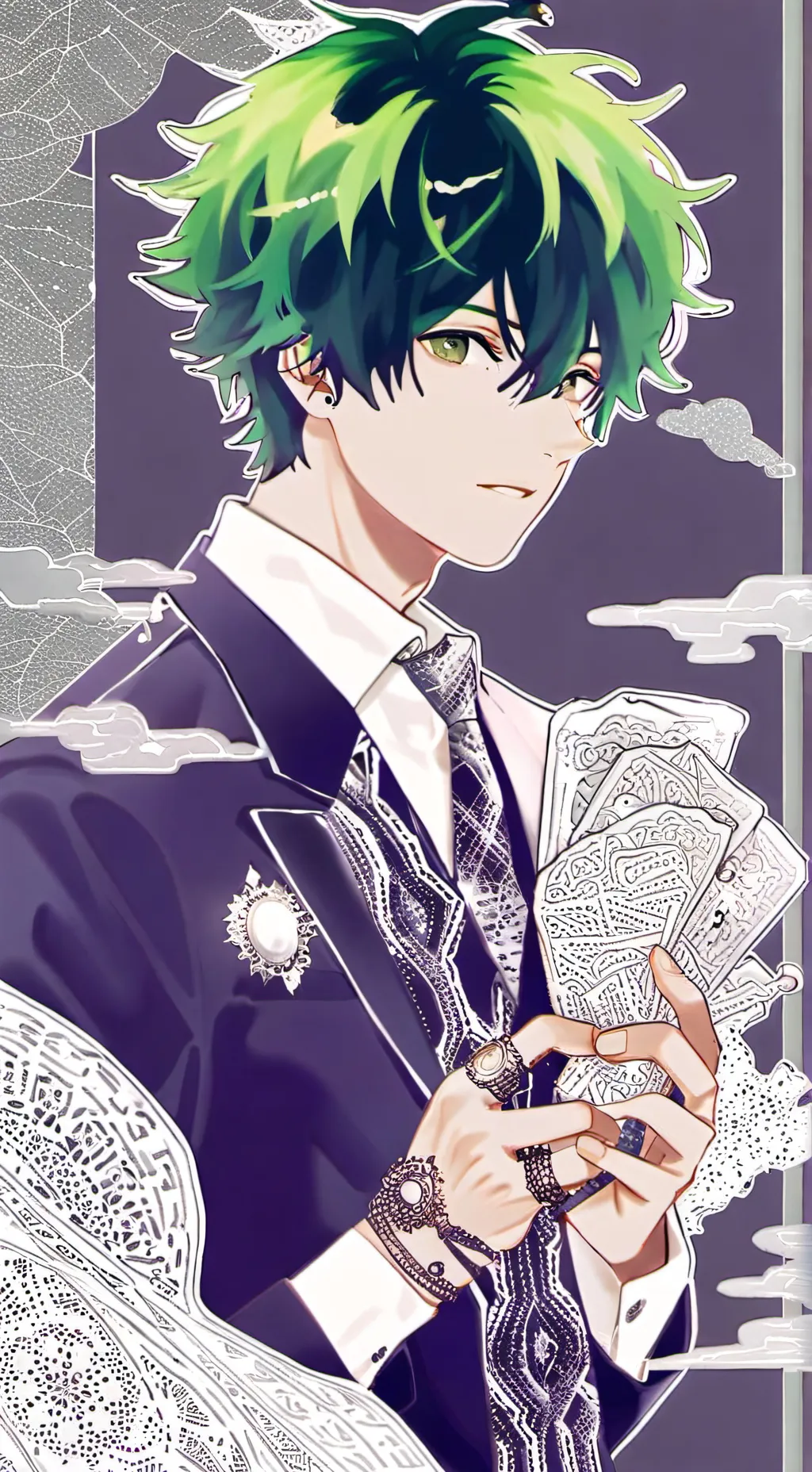 ai character: izuku midoria  background
