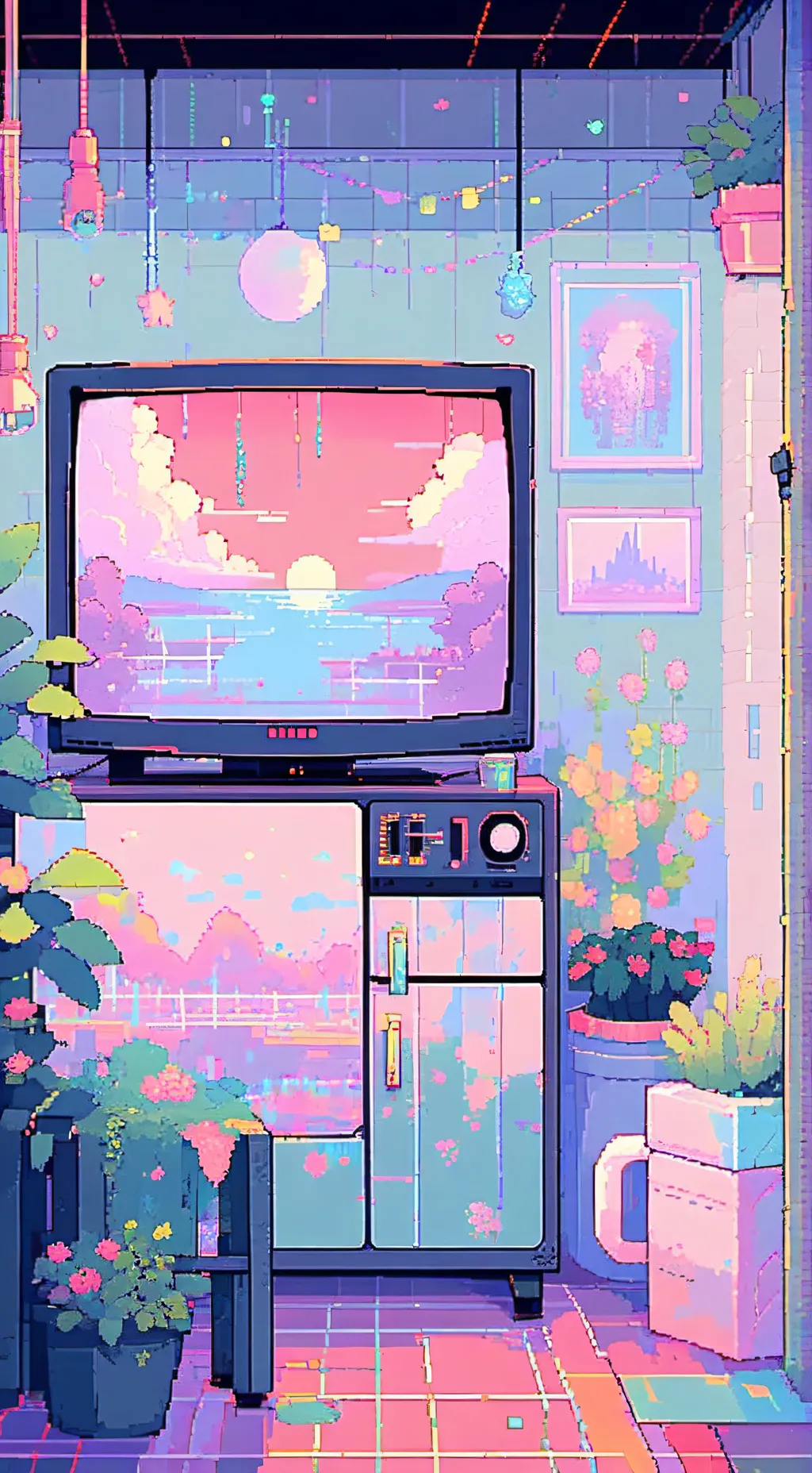 ai character: Live stream  background