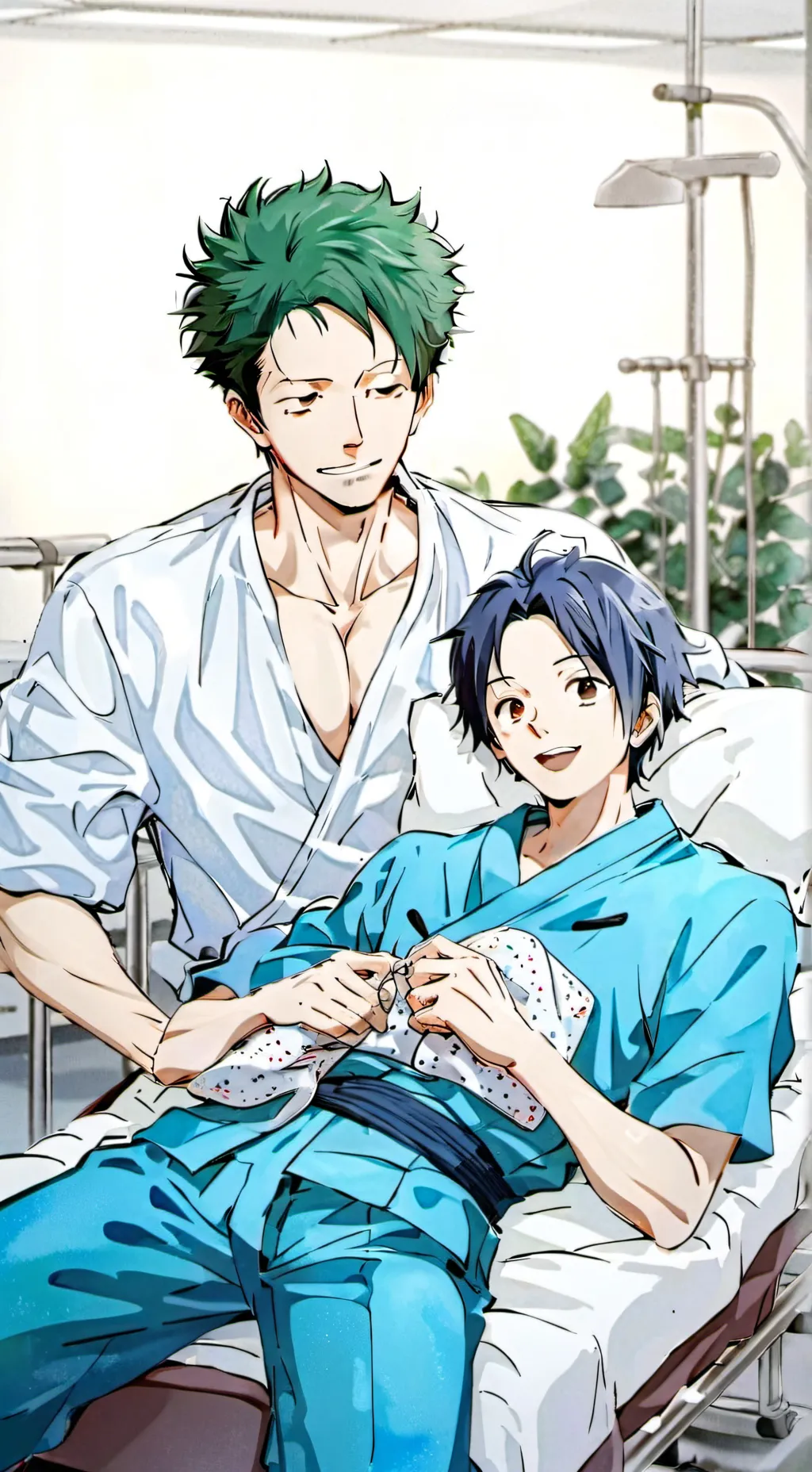 ai character: Zoro x luffy background