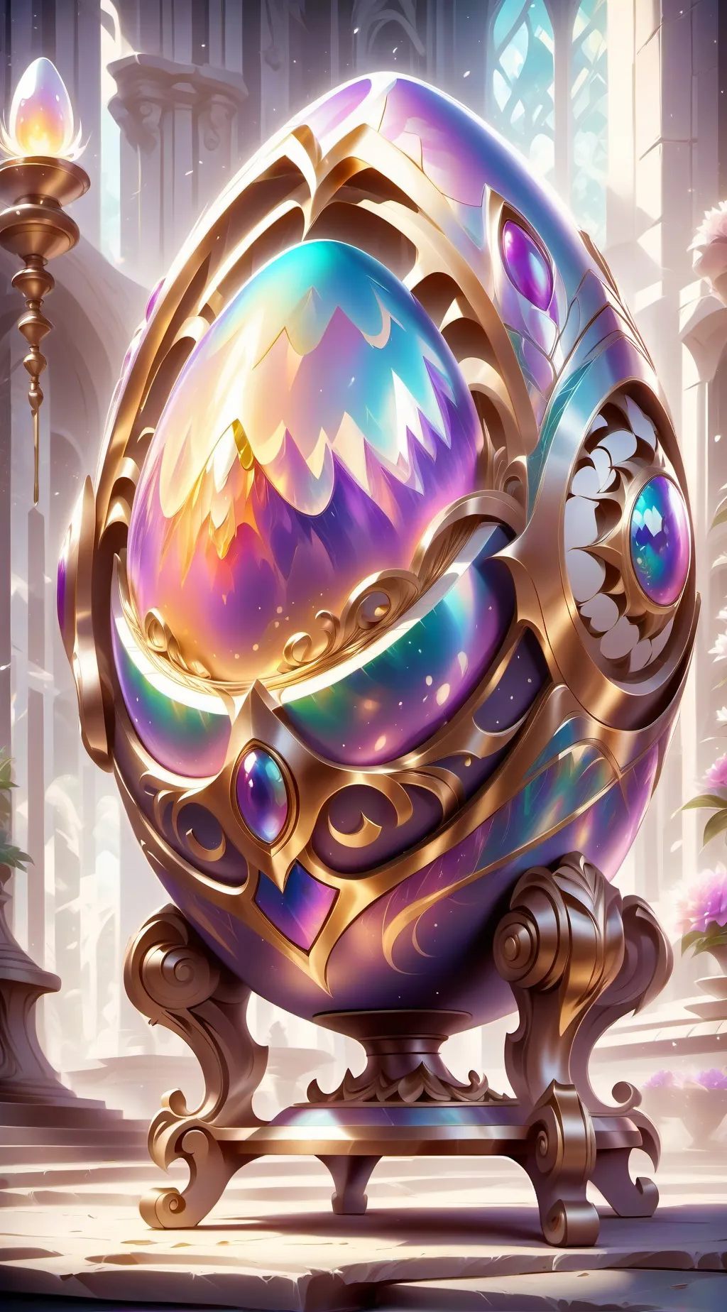 ai character: huevo background