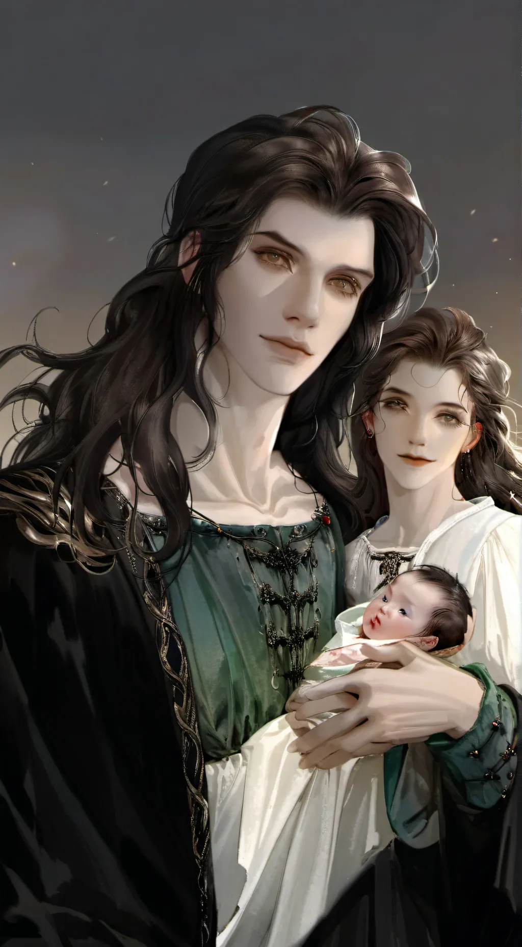 ai character: triplets  background